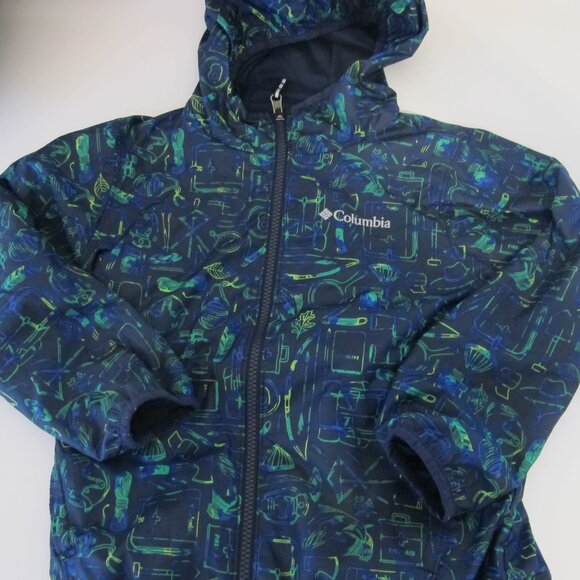 Columbia Other - Columbia Boy's Reversible Rain Jacket Size 5-6 EUC